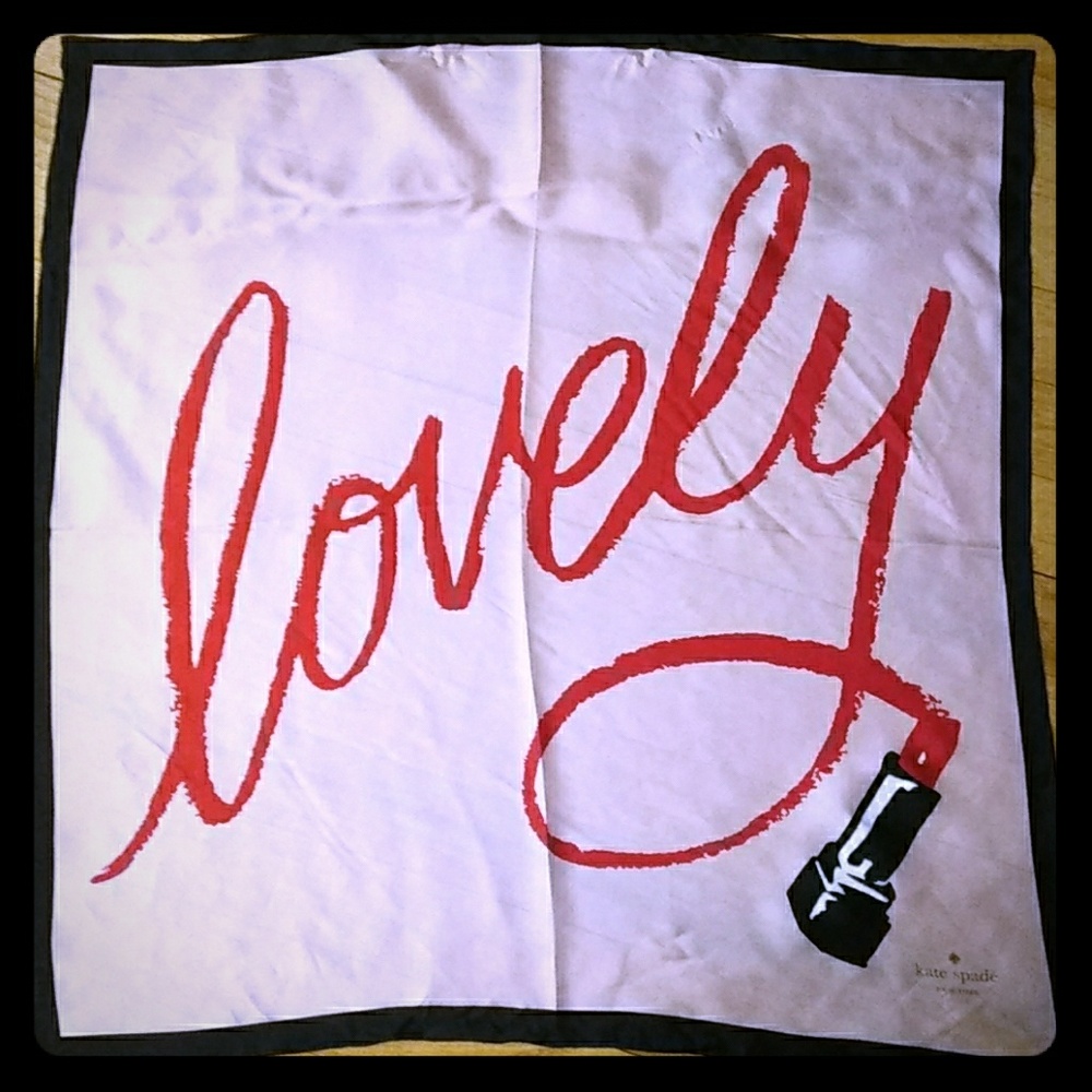 💯%silk Kate Spade lovely scarf.